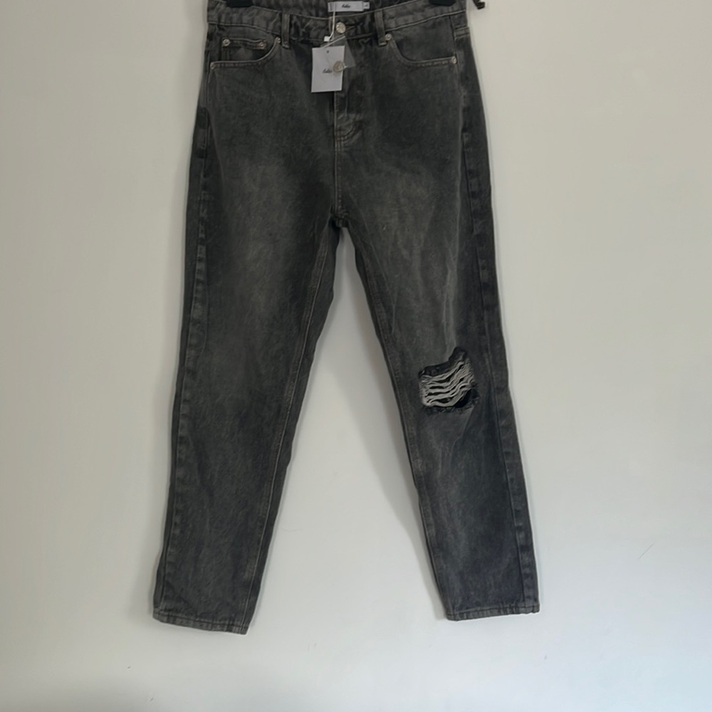 adika black distressed jeans